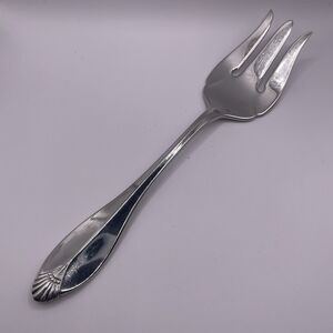 Oneida KINGSWOOD Cold Meat Serving Fork Glossy Stainless Steel 8 5/8" Replacemen